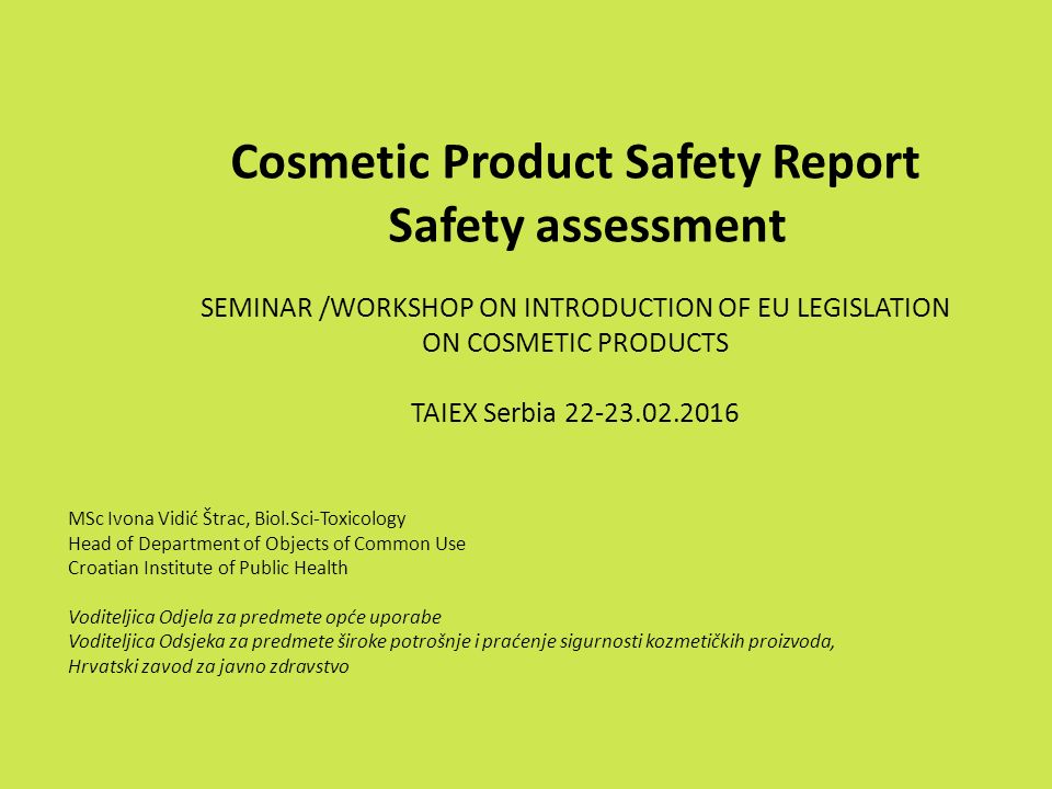 cosmetic ingredient safety