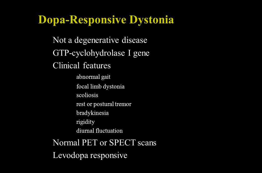 Dopa-Responsive Dystonia