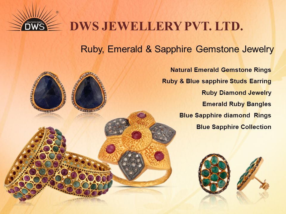 DWS JEWELLERY PVT. LTD. Ruby, Emerald & Sapphire Gemstone Jewelry
