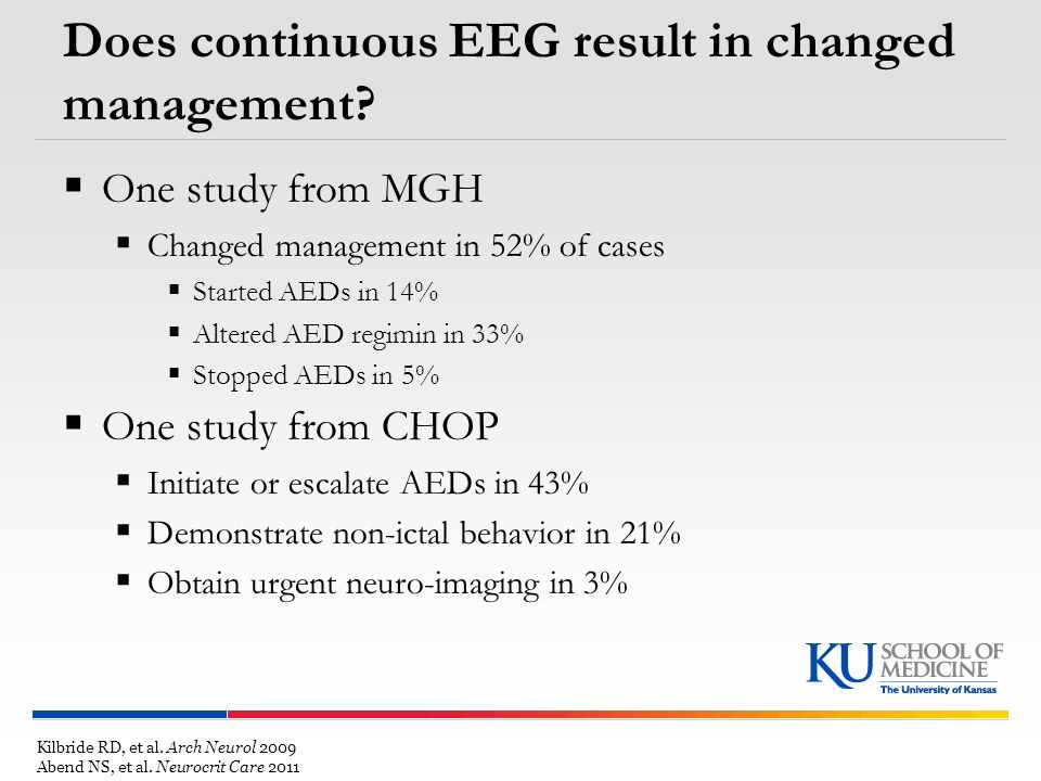 Does continuous EEG result in changed management