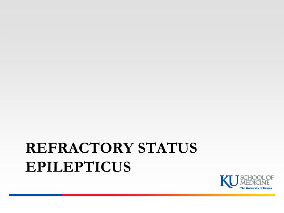 Refractory status epilepticus