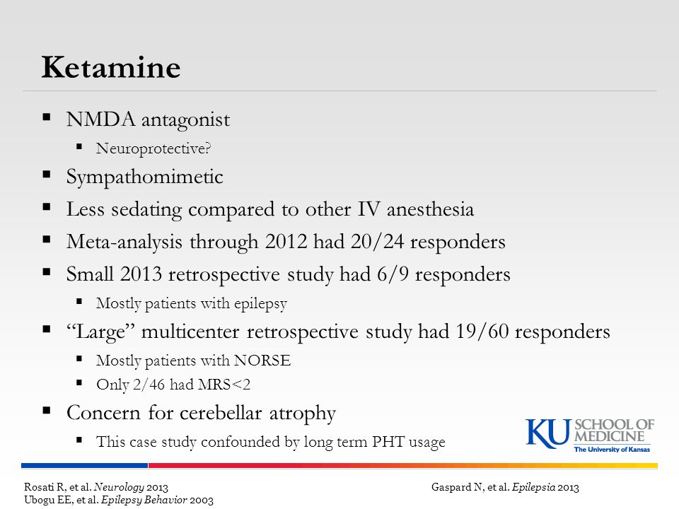 Ketamine NMDA antagonist Sympathomimetic