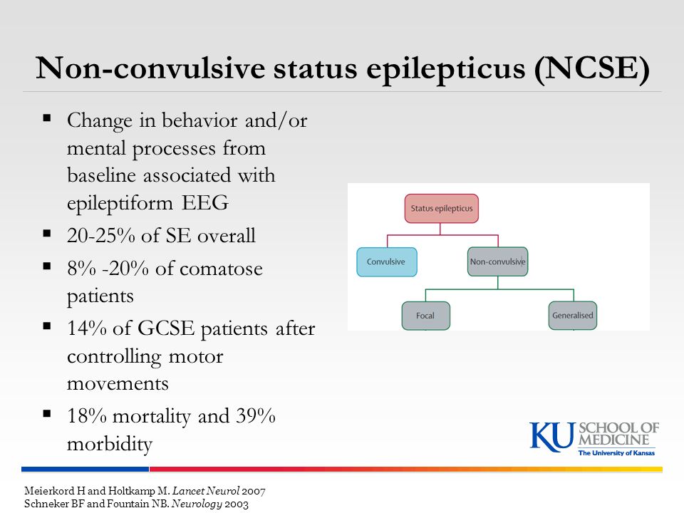 Non-convulsive status epilepticus (NCSE)