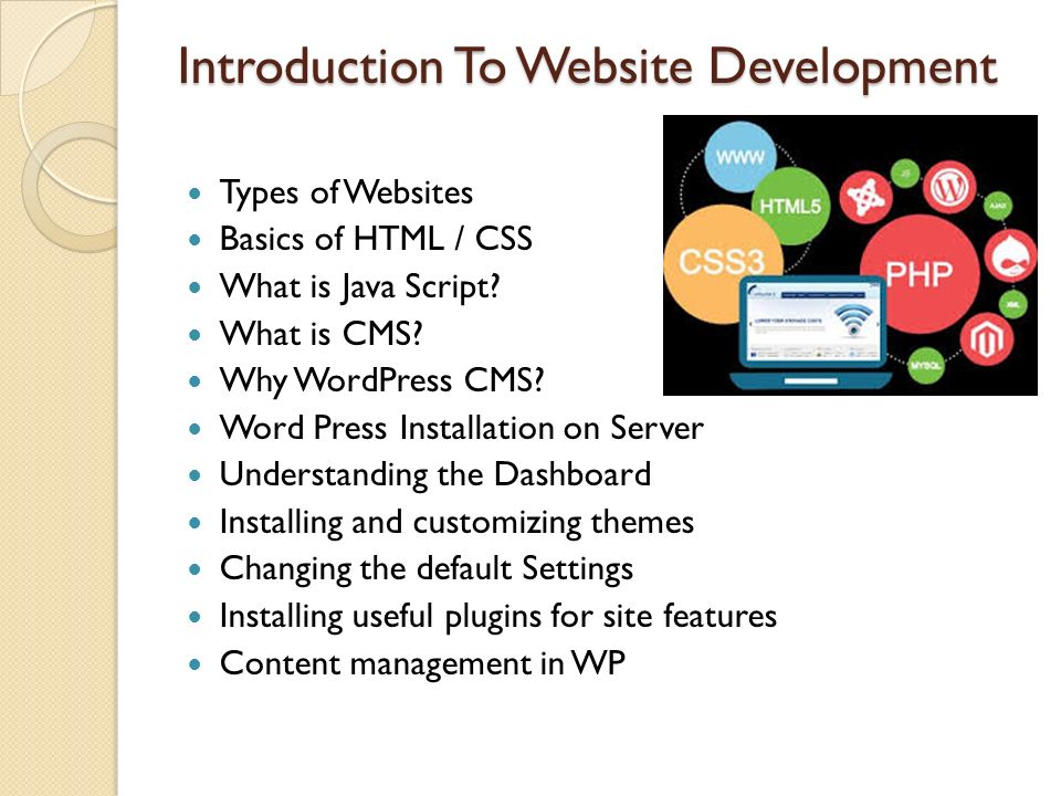 Introduction To Website Development