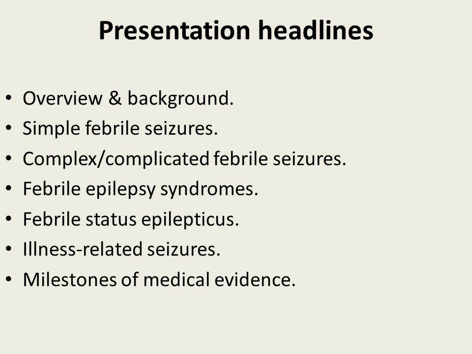 Presentation headlines