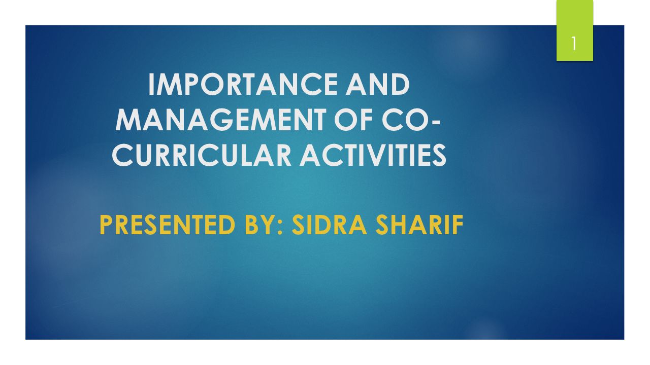 co curricular activities ppt