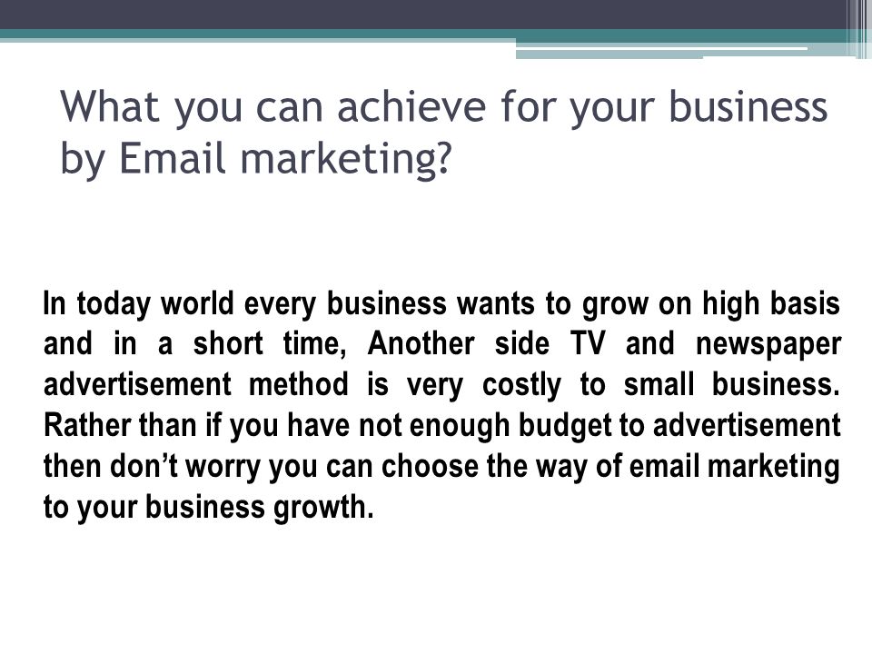 What you can achieve for your business by  marketing