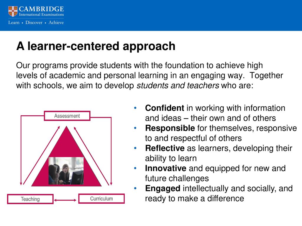 A learner-centered approach