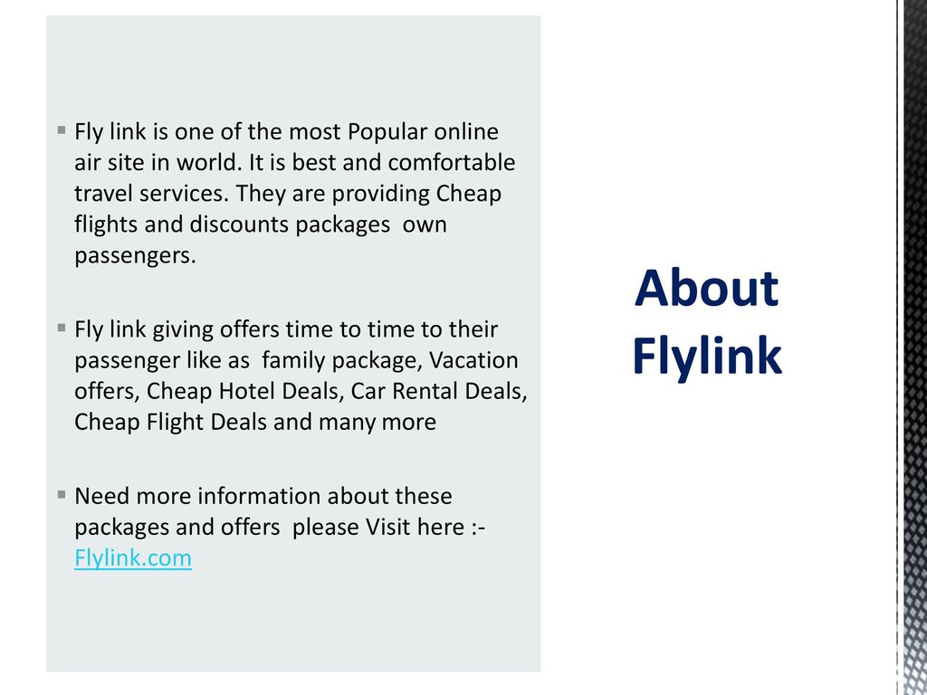 Fly link is one of the most Popular online air site in world