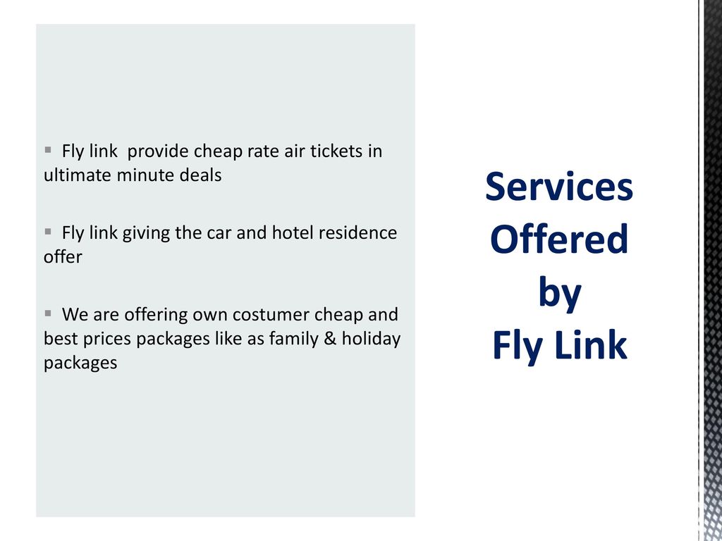 Services Offered by Fly Link