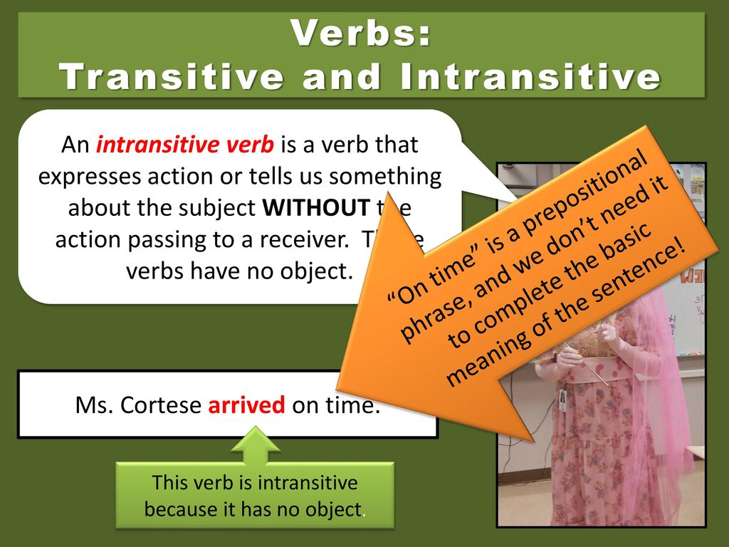 Transitive Verbs verbobject Grammar Quizzes