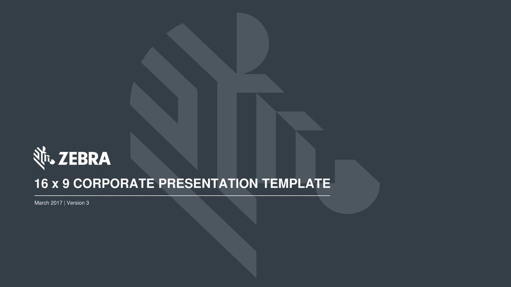 16 x 9 corporate Presentation Template