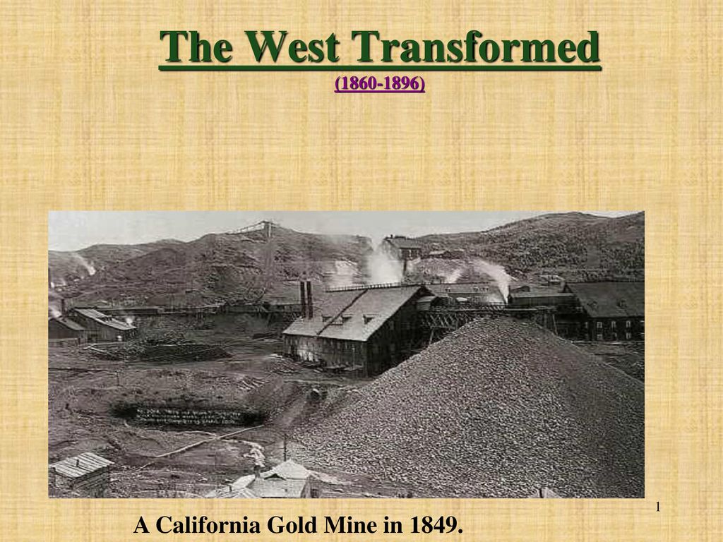 The West Transformed ( ) -  ppt video online download