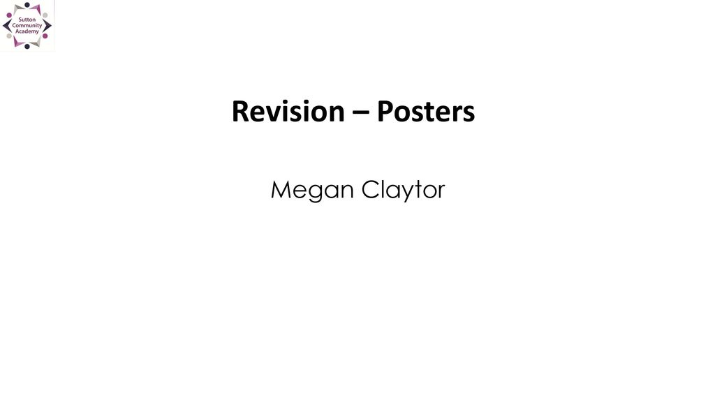 Megan Claytor Revision – Posters