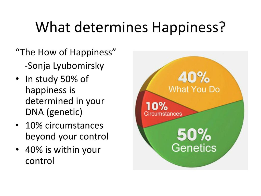 What determines Happiness