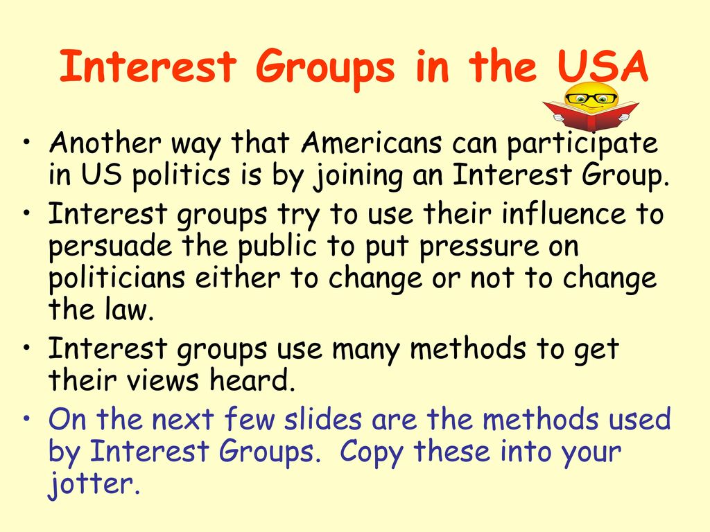 Interest Groups in the USA