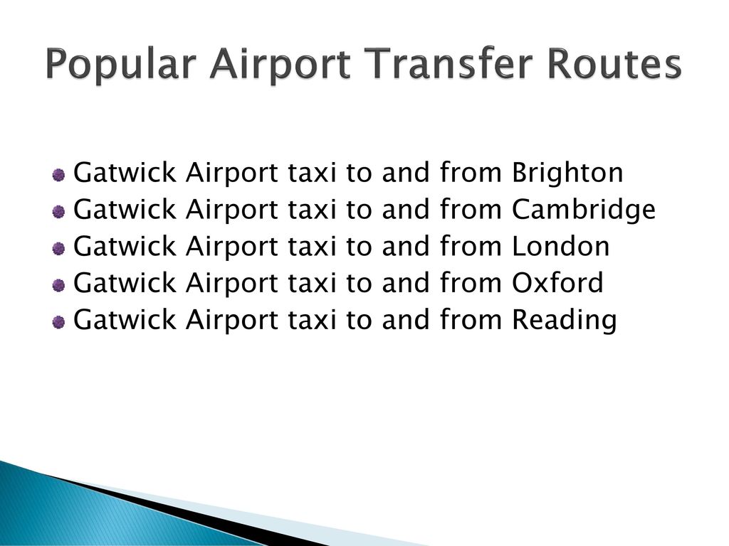 Popular Airport Transfer Routes