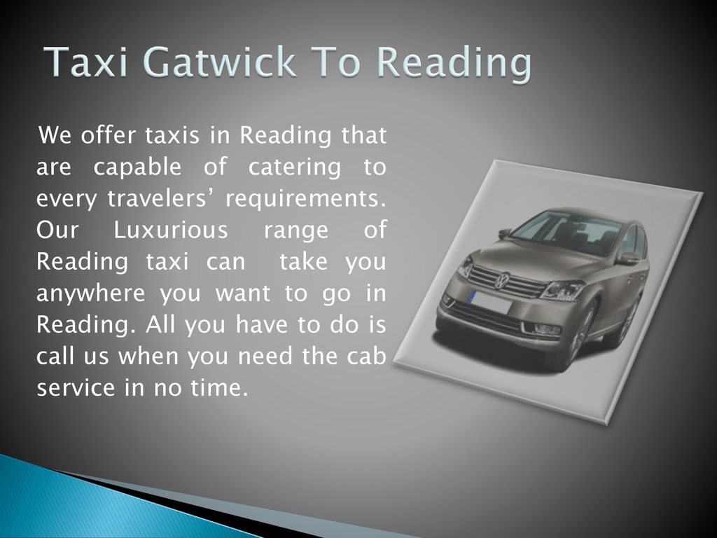Taxi Gatwick To Reading