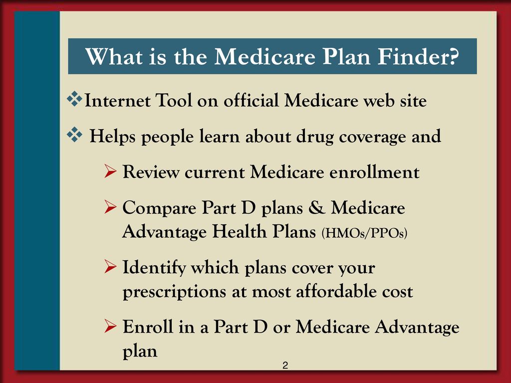 What is the Medicare Plan Finder