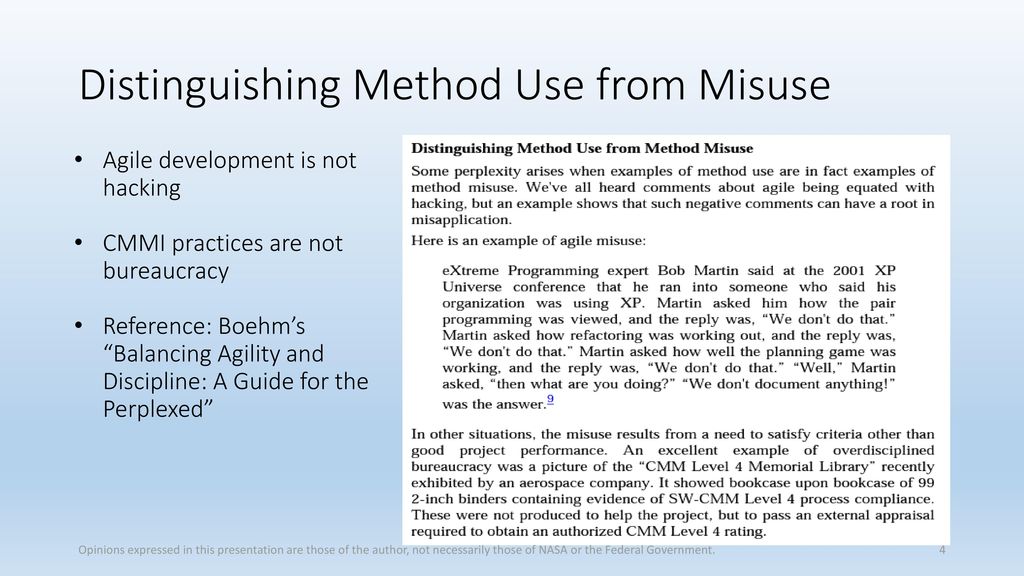 Distinguishing Method Use from Misuse