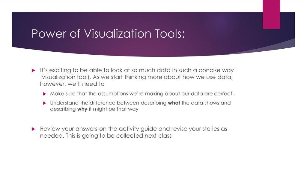 Power of Visualization Tools: