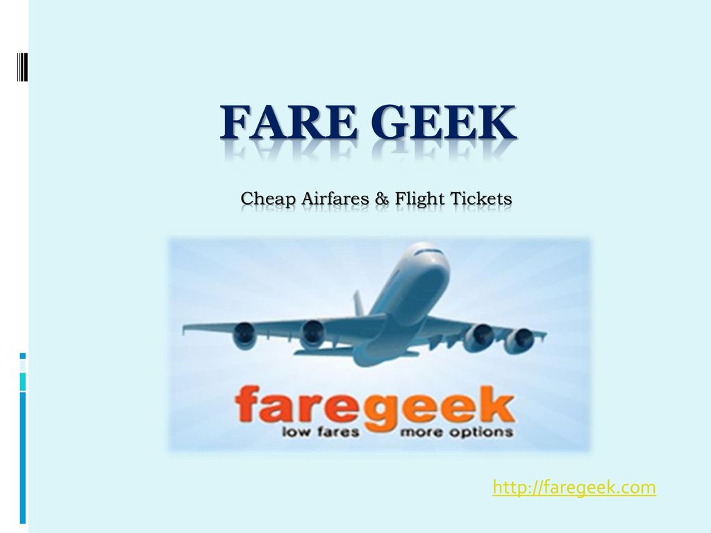 Cheap Airfares & Flight Tickets
