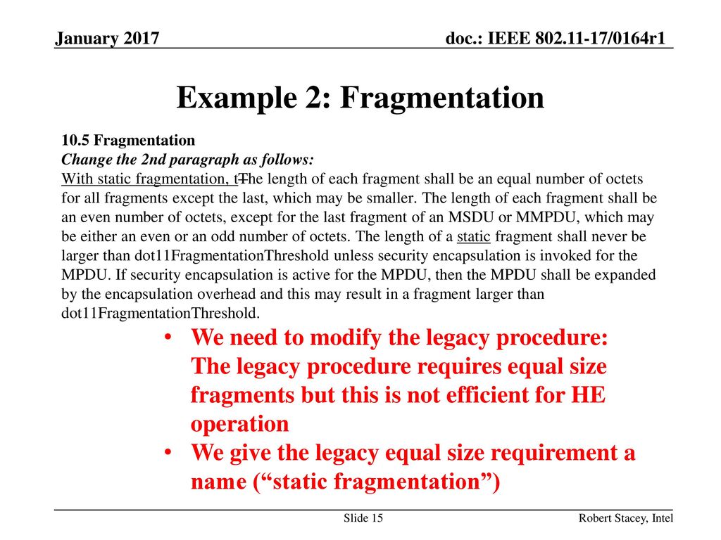 Example 2: Fragmentation