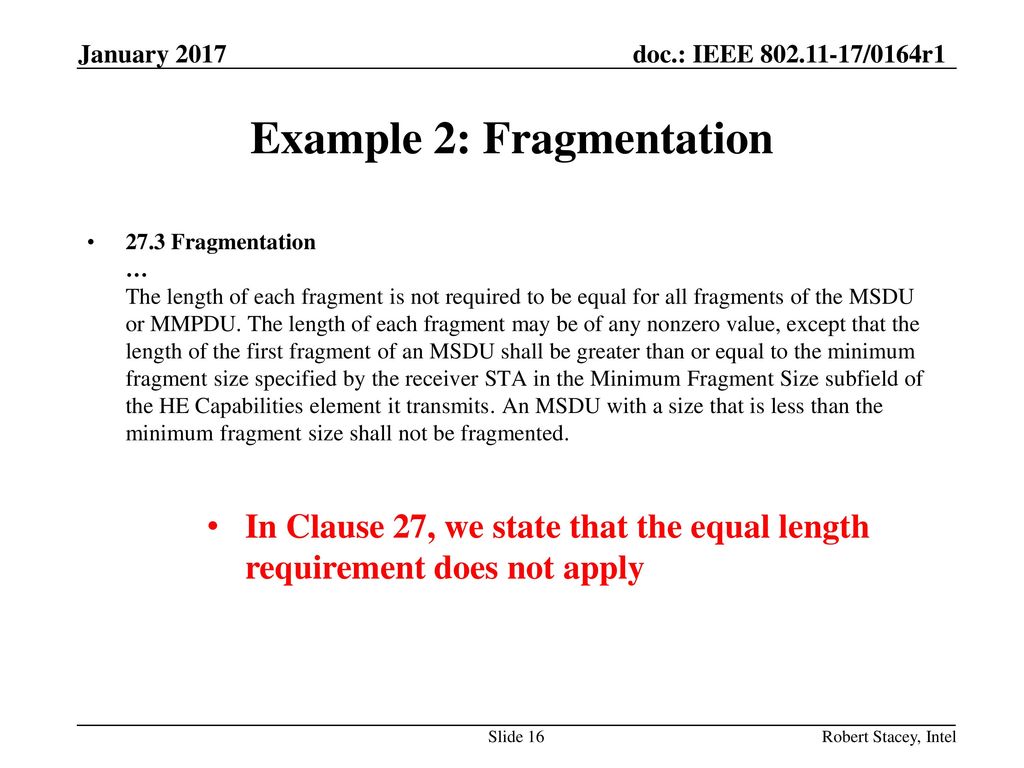 Example 2: Fragmentation