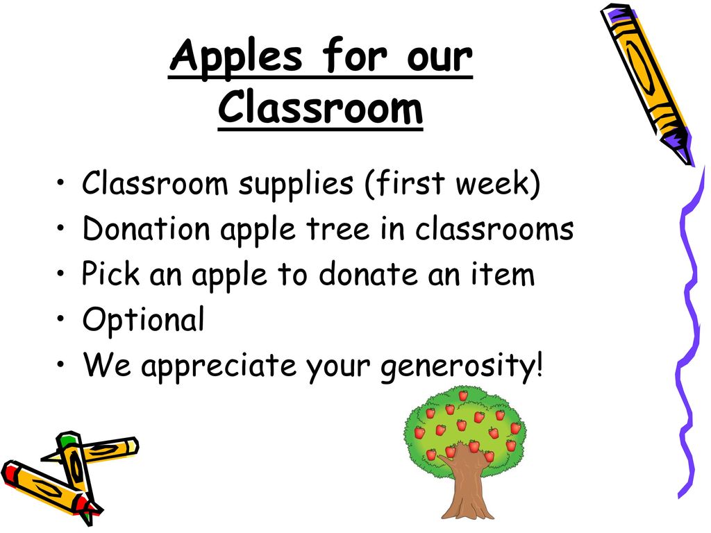Apples for our Classroom