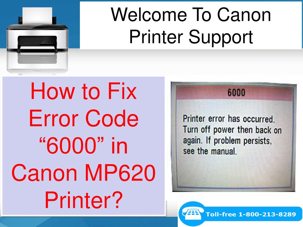 How to Fix Error Code 6000 in Canon MP620 Printer