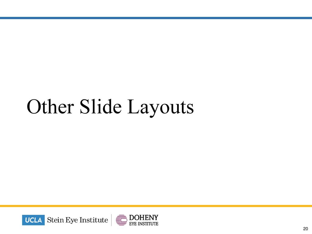 Other Slide Layouts