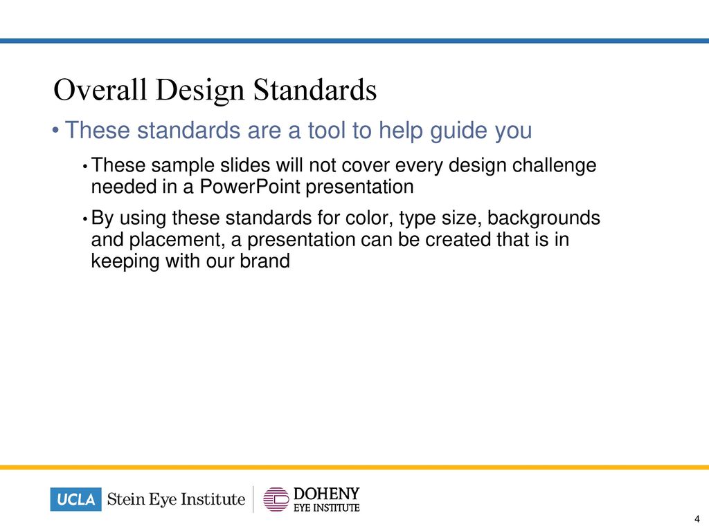 Overall Design Standards