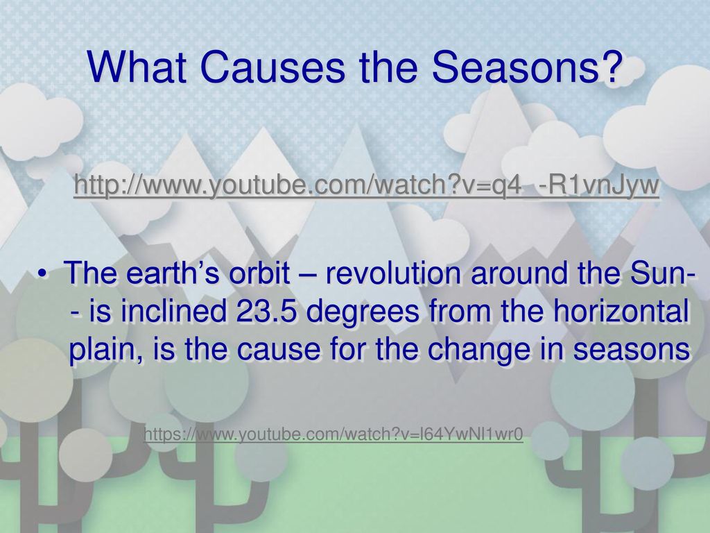 What Causes the Seasons