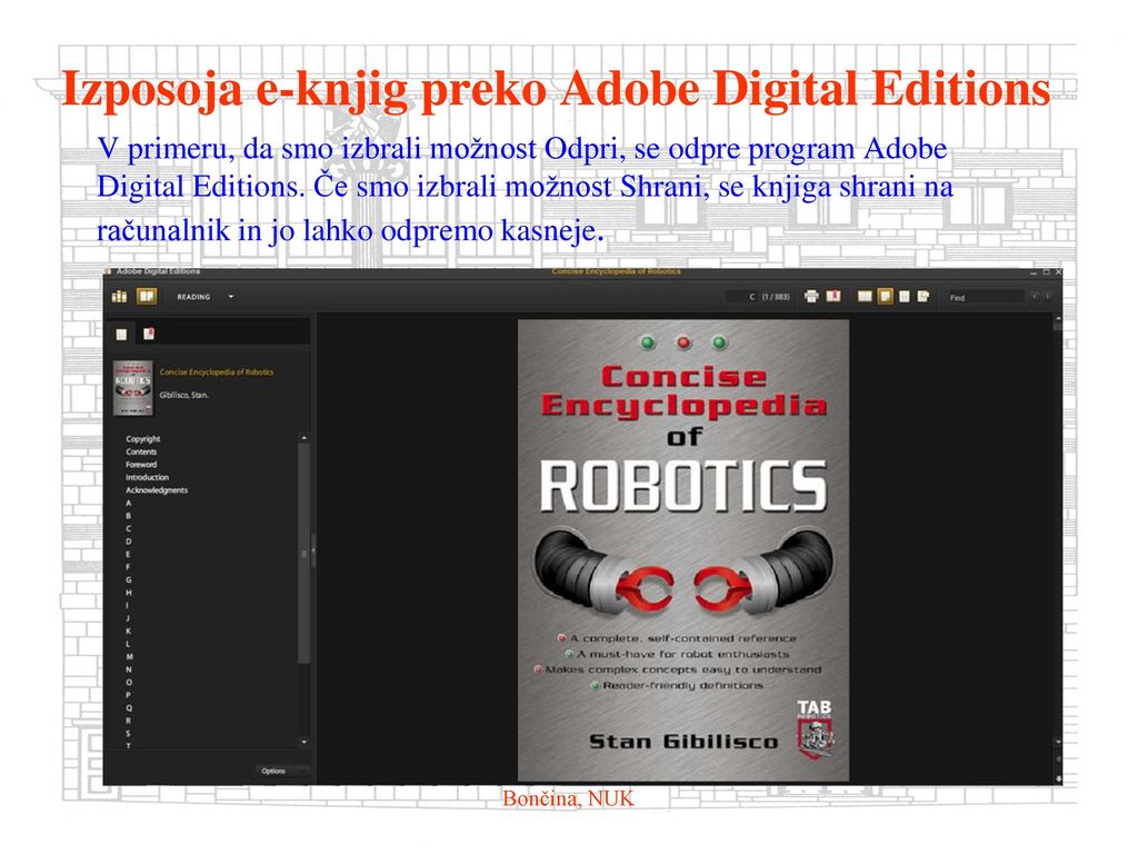 Izposoja e-knjig preko Adobe Digital Editions