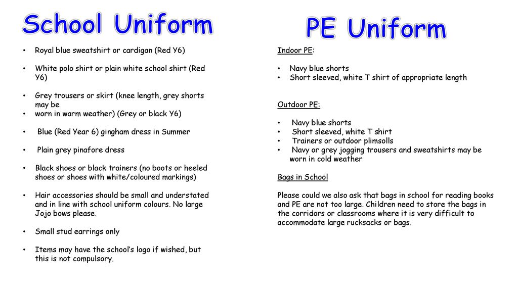 School Uniform PE Uniform Royal blue sweatshirt or cardigan (Red Y6)