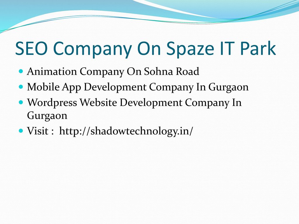 SEO Company On Spaze IT Park