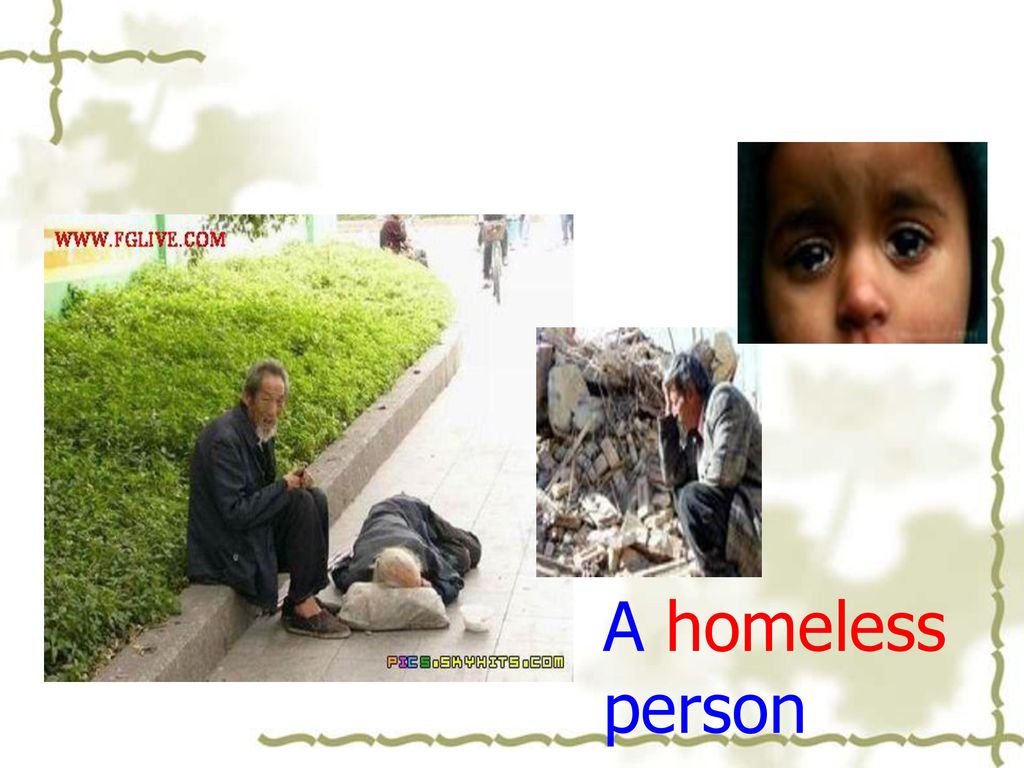 woman a   disabled    person deafpeople a homeless  person a
