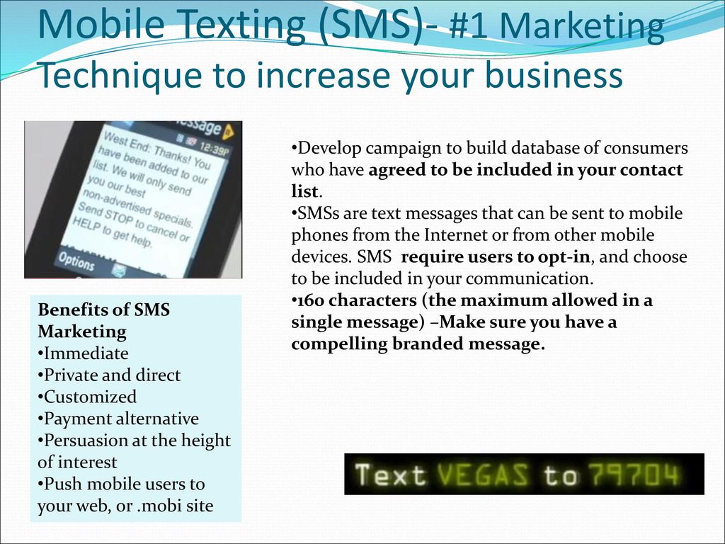 Mobile Texting (SMS)- #1 Marketing Technique to increase your business