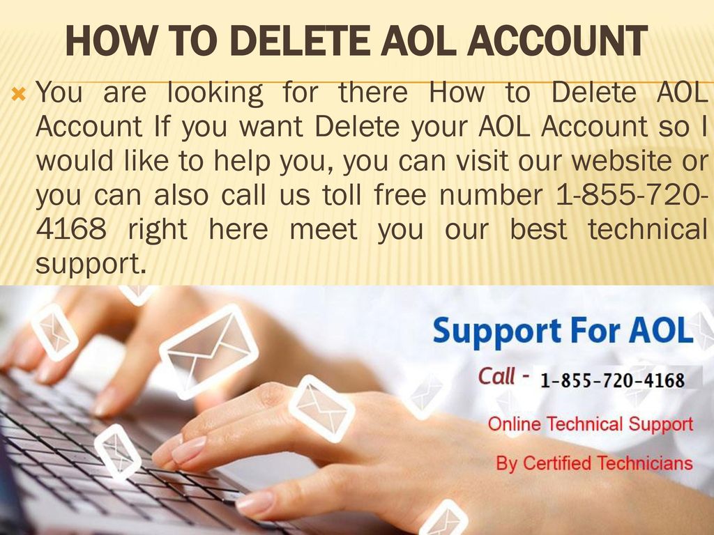 HOW TO DELETE AOL ACCOUNT