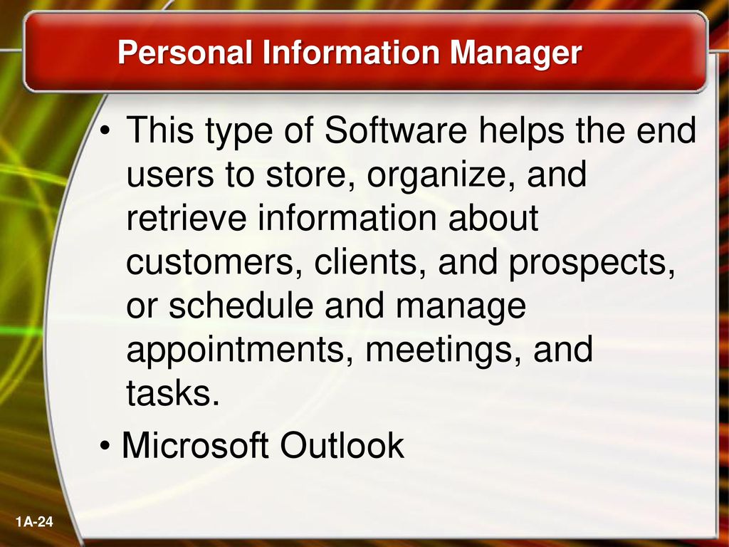 Personal Information Manager