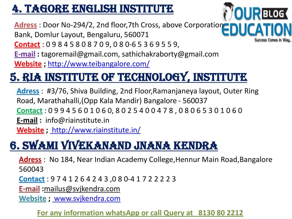 4. Tagore English Institute