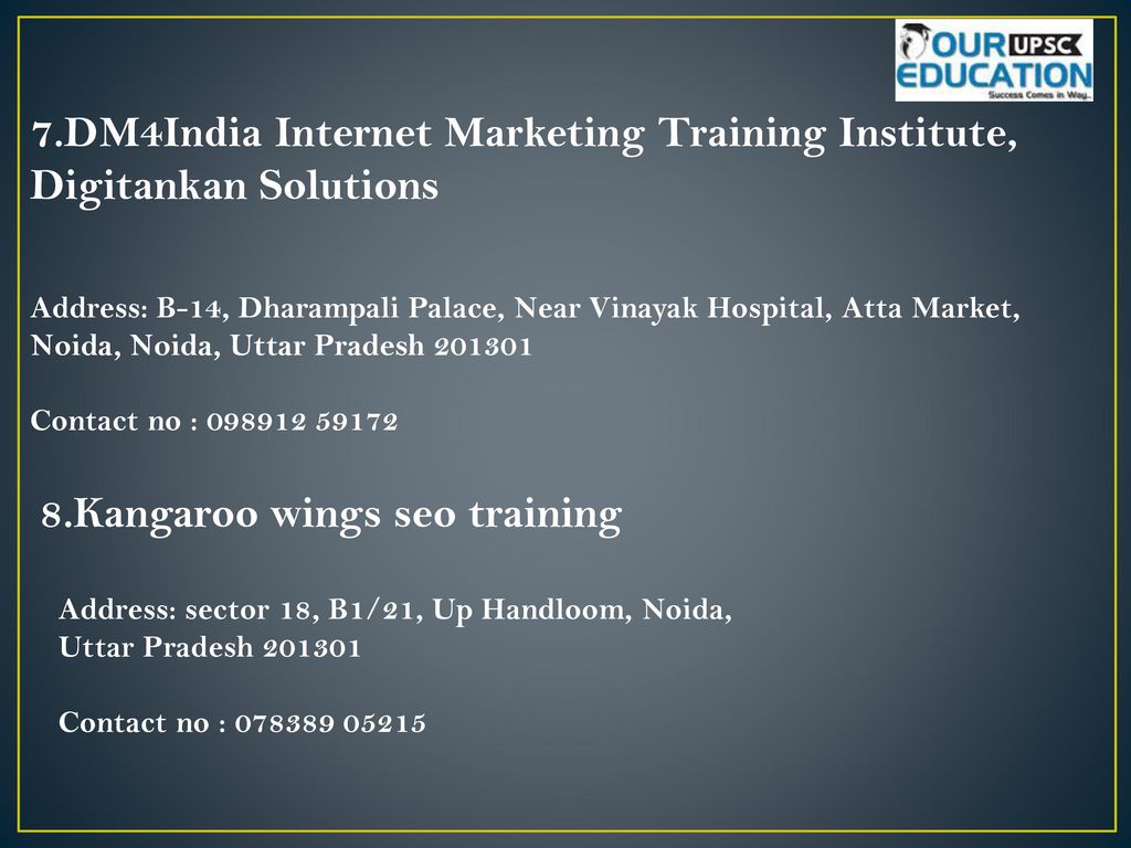 7.DM4India Internet Marketing Training Institute, Digitankan Solutions
