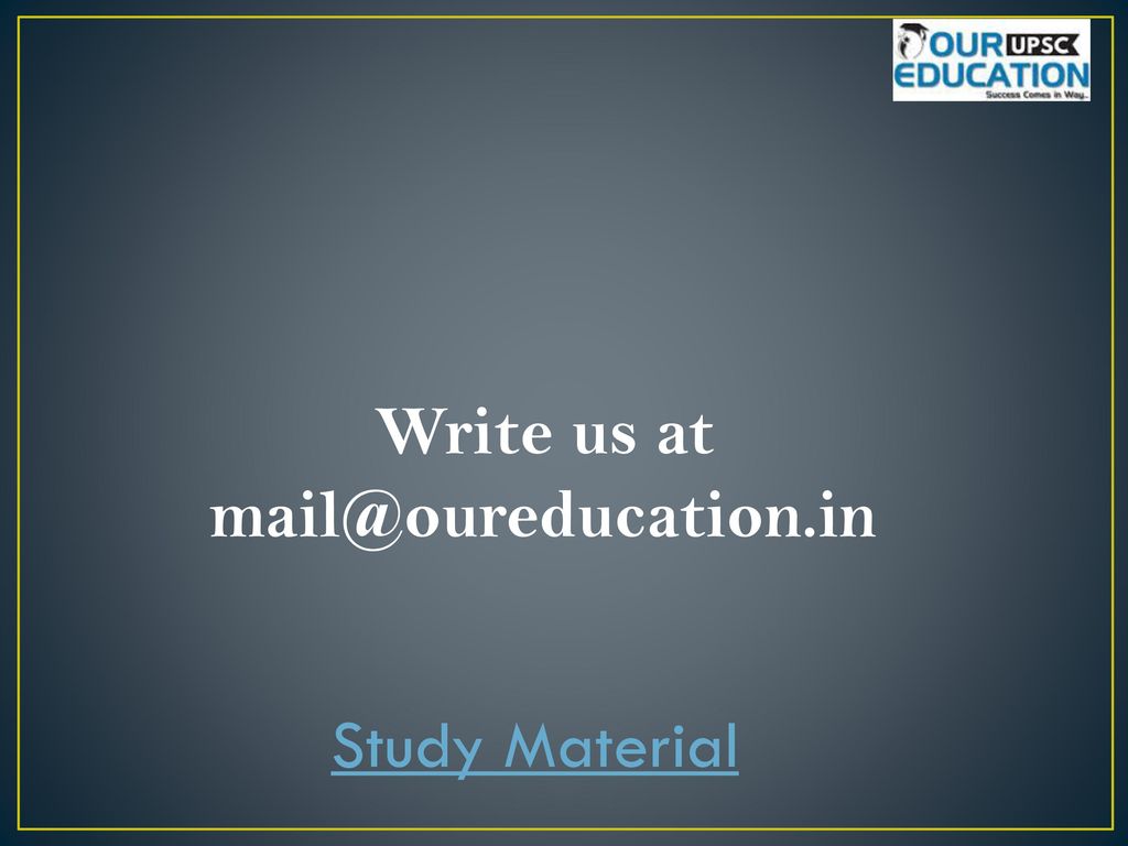 Write us at Study Material