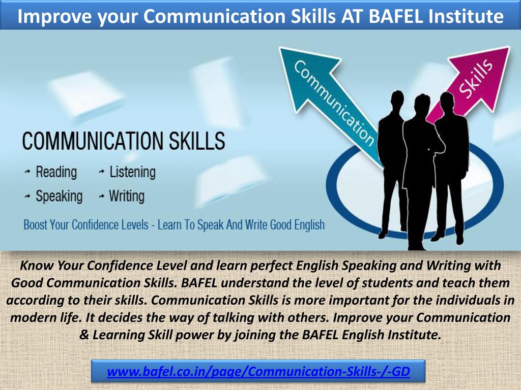 Improve your Communication Skills AT BAFEL Institute