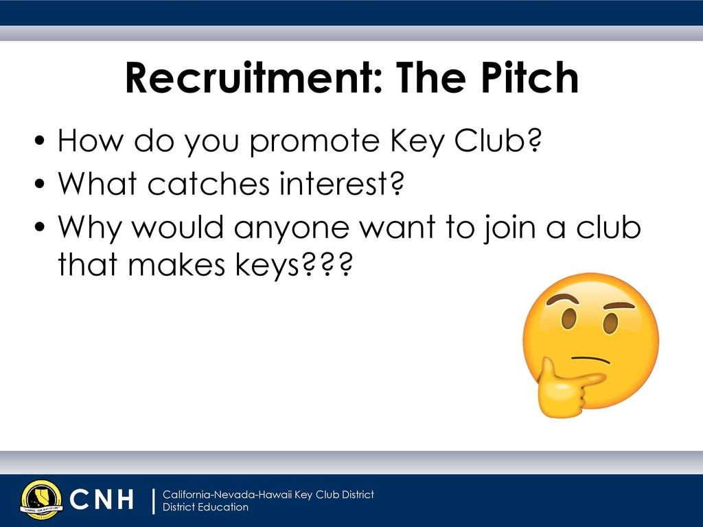 Recruitment: The Pitch