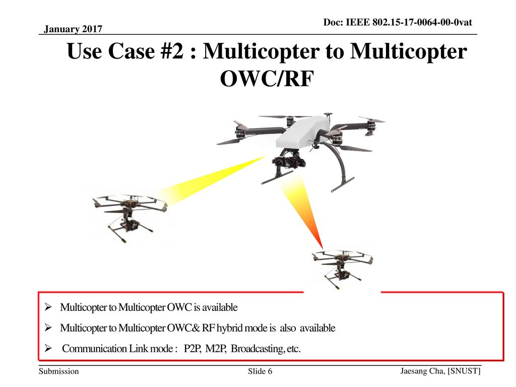 Use Case #2 : Multicopter to Multicopter OWC/RF