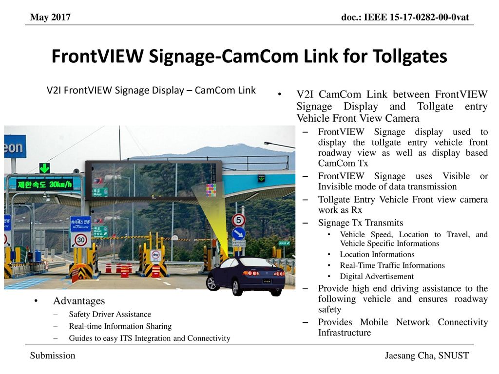 FrontVIEW Signage-CamCom Link for Tollgates