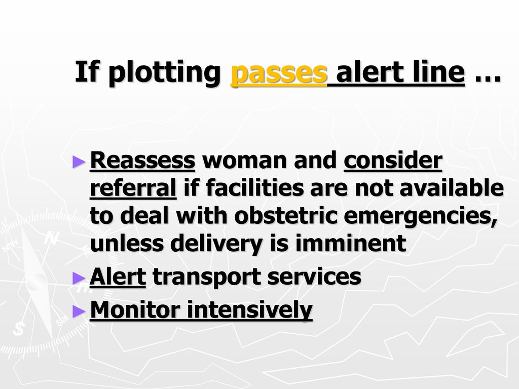 If plotting passes alert line …