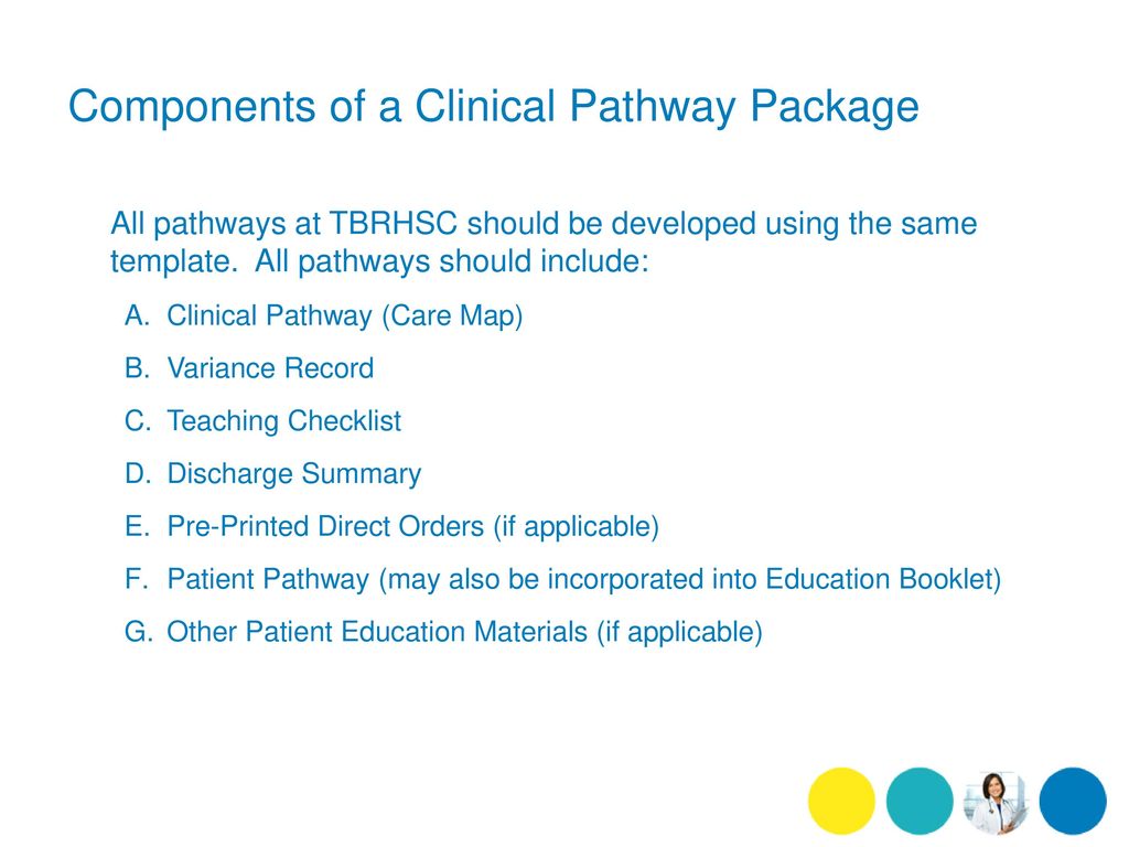 Example of clinical pathway