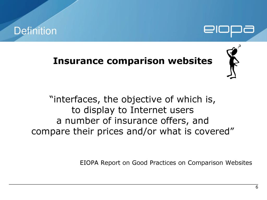 Insurance comparison websites